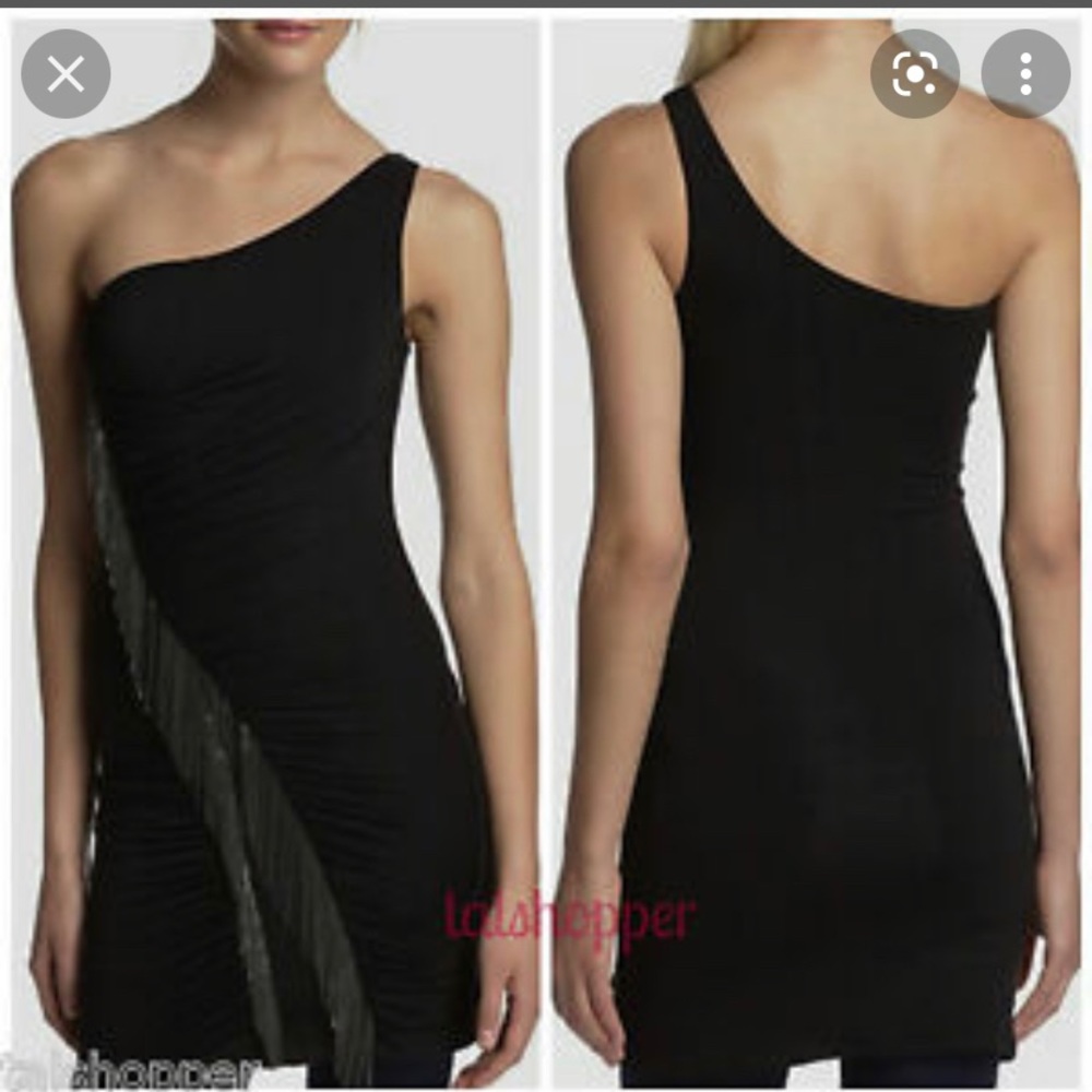 Sky 1 shoulder dress